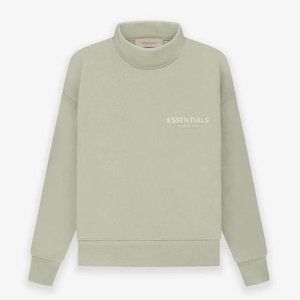 Essentials Mock Neck Sweatshirt | Sea Foam Green | FOG | NEW
